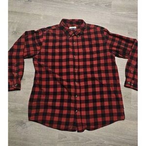 Magellan Outdoors Men's‎ Red Plaid Button Down Shirt Size XL